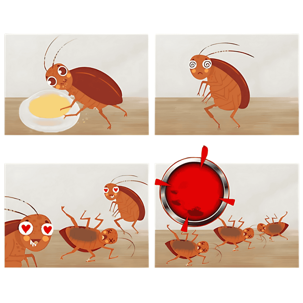InfektTrap ® - Piège Anti Cafards Contagieux et Puissant